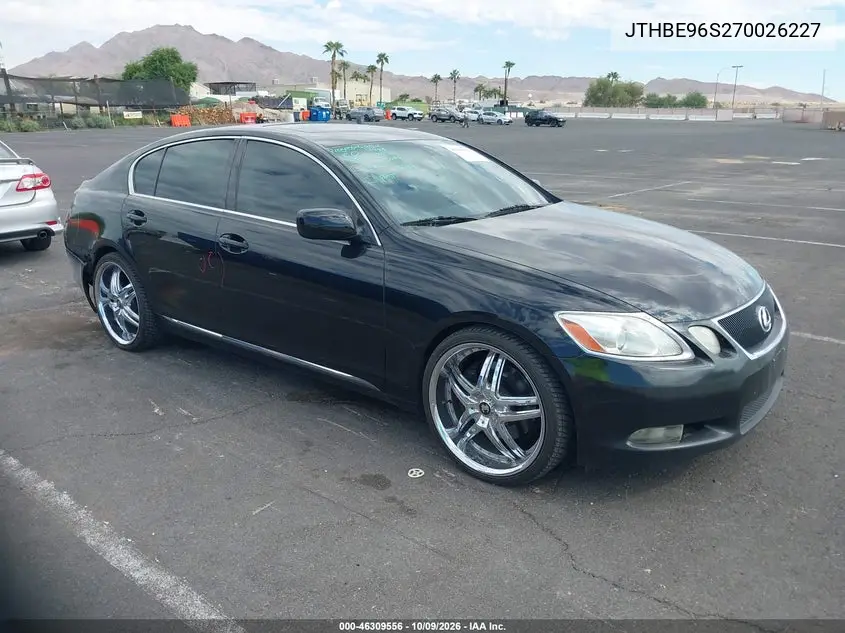 LEXUS GS 2007, VIN JTHBE96S270026227
