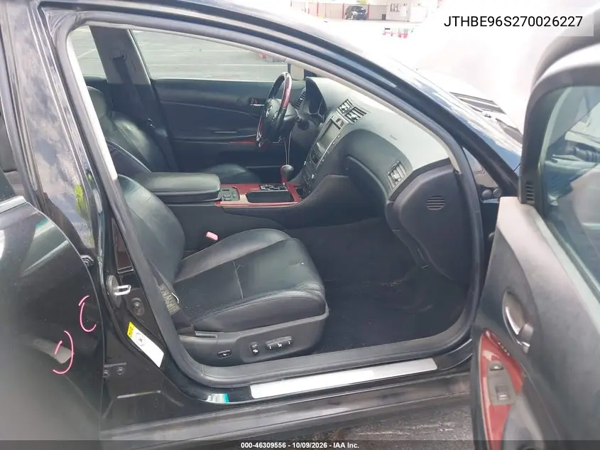 2007 LEXUS GS VIN JTHBE96S270026227 — фото 5