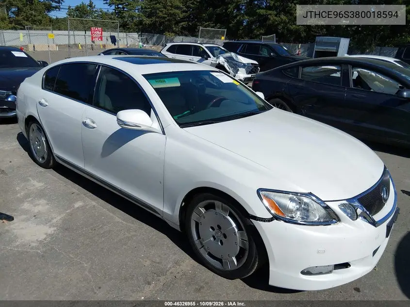LEXUS GS 2008, VIN JTHCE96S380018594