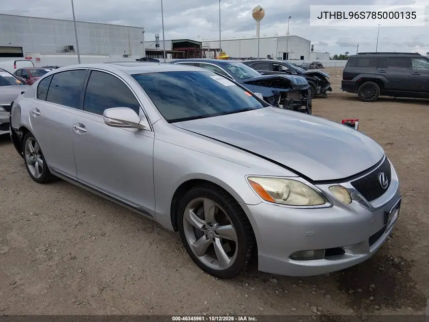 LEXUS GS 2008, VIN JTHBL96S785000135