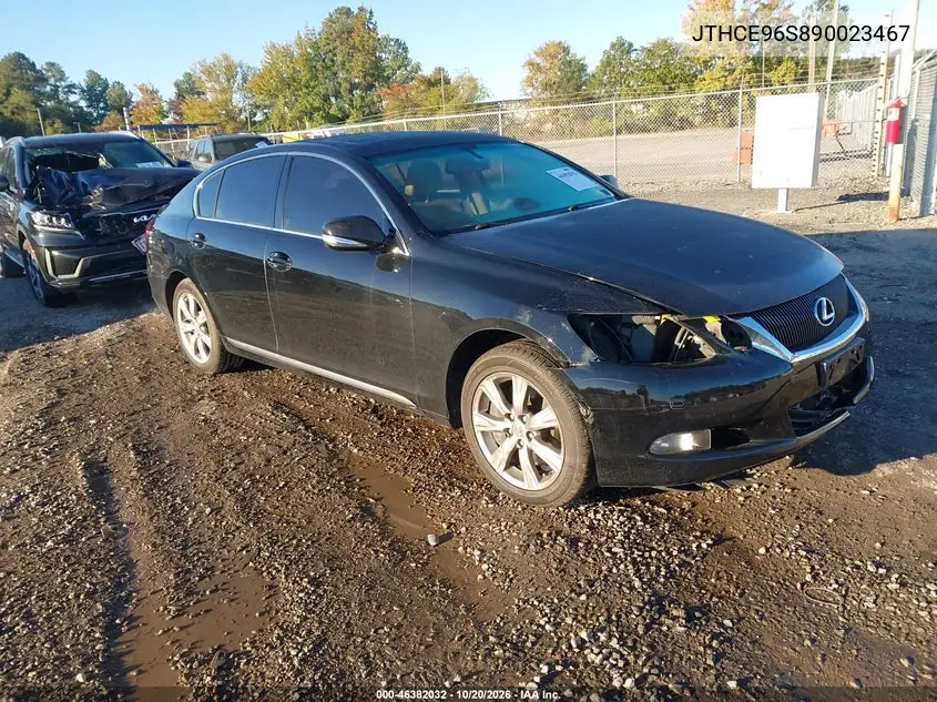 LEXUS GS 2009, VIN JTHCE96S890023467