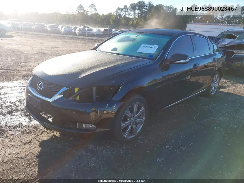 2009 LEXUS GS VIN JTHCE96S890023467 — фото 2