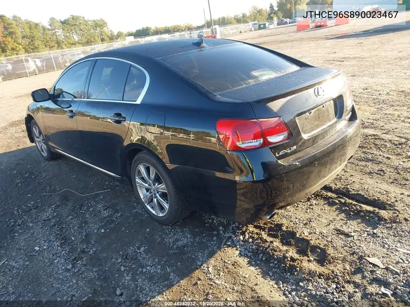 2009 LEXUS GS VIN JTHCE96S890023467 — фото 3