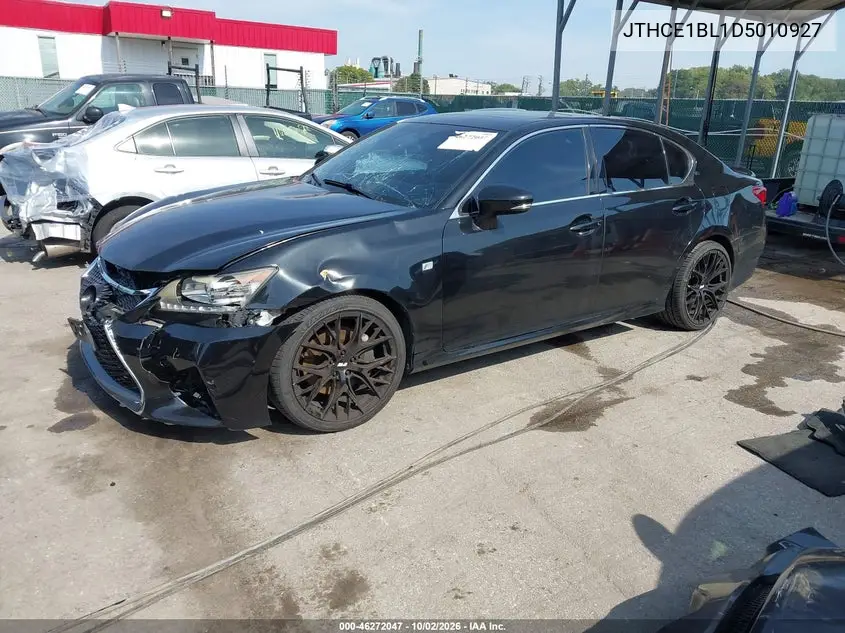 2013 LEXUS GS VIN JTHCE1BL1D5010927 — фото 2