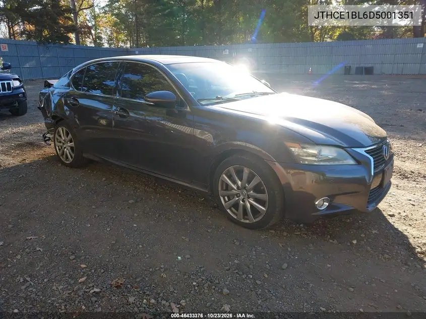 LEXUS GS 2013, VIN JTHCE1BL6D5001351