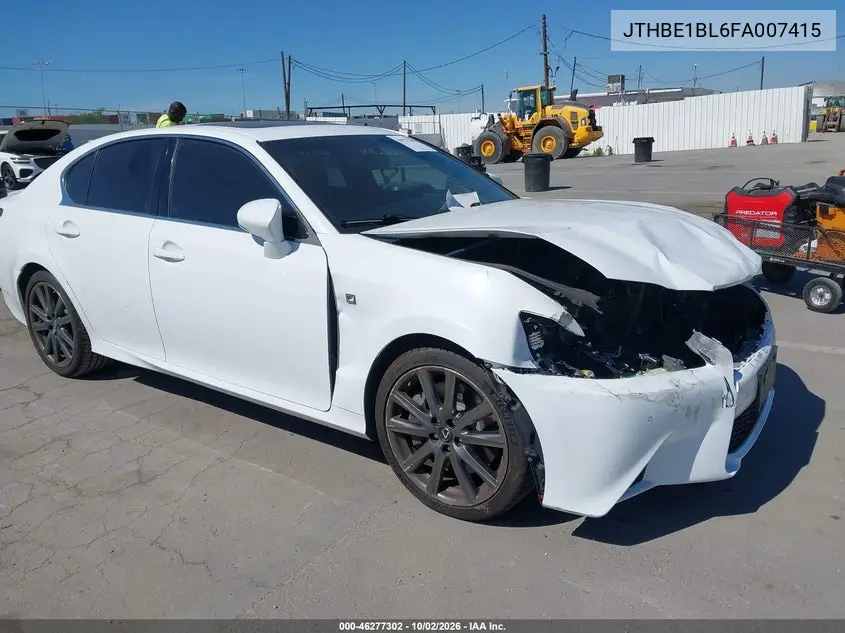 LEXUS GS 2015, VIN JTHBE1BL6FA007415