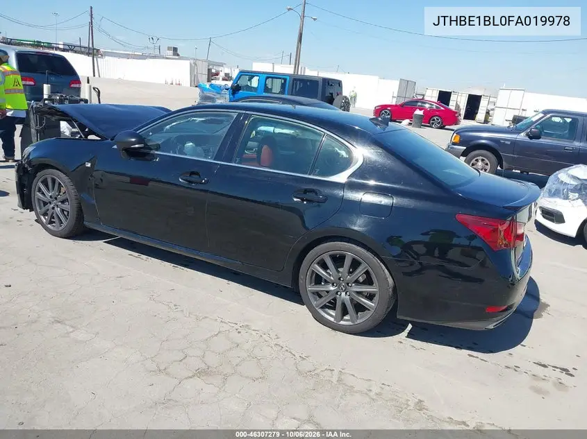 2015 LEXUS GS VIN JTHBE1BL0FA019978 — фото 3