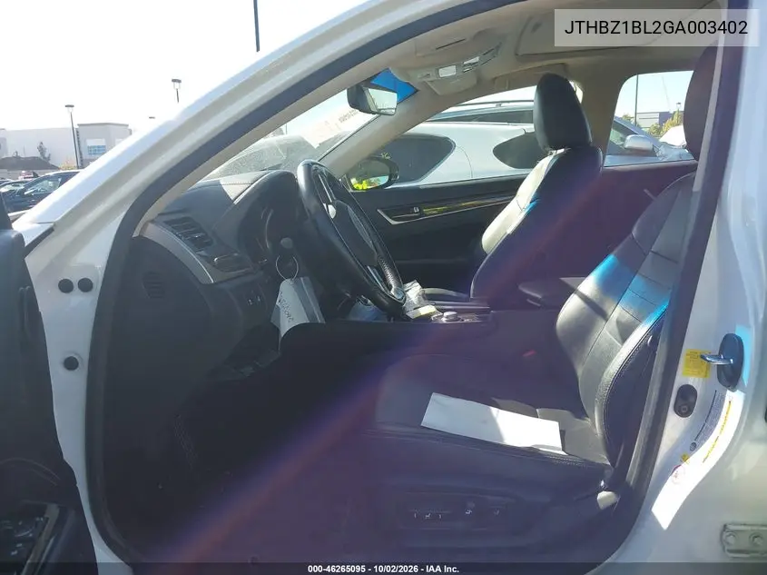 2016 LEXUS GS VIN JTHBZ1BL2GA003402 — фото 5