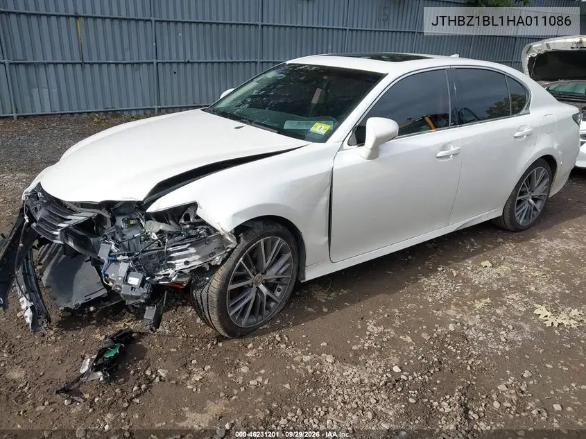 2017 LEXUS GS VIN JTHBZ1BL1HA011086 — фото 2