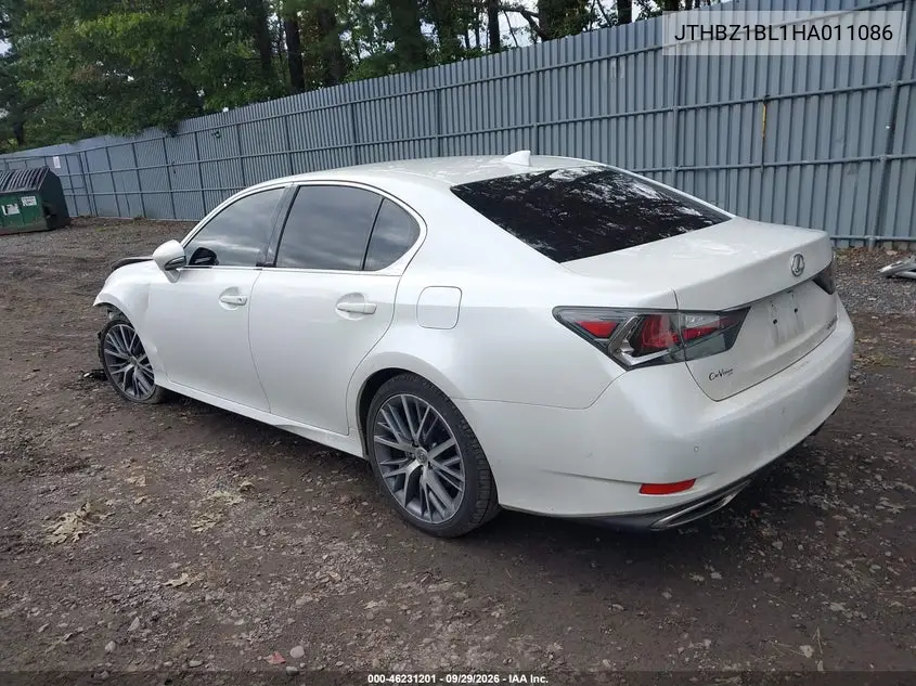 2017 LEXUS GS VIN JTHBZ1BL1HA011086 — фото 3
