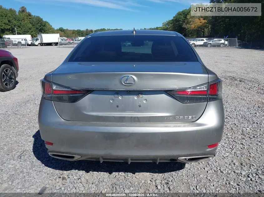2017 LEXUS GS VIN JTHCZ1BL0HA005672 — фото 16