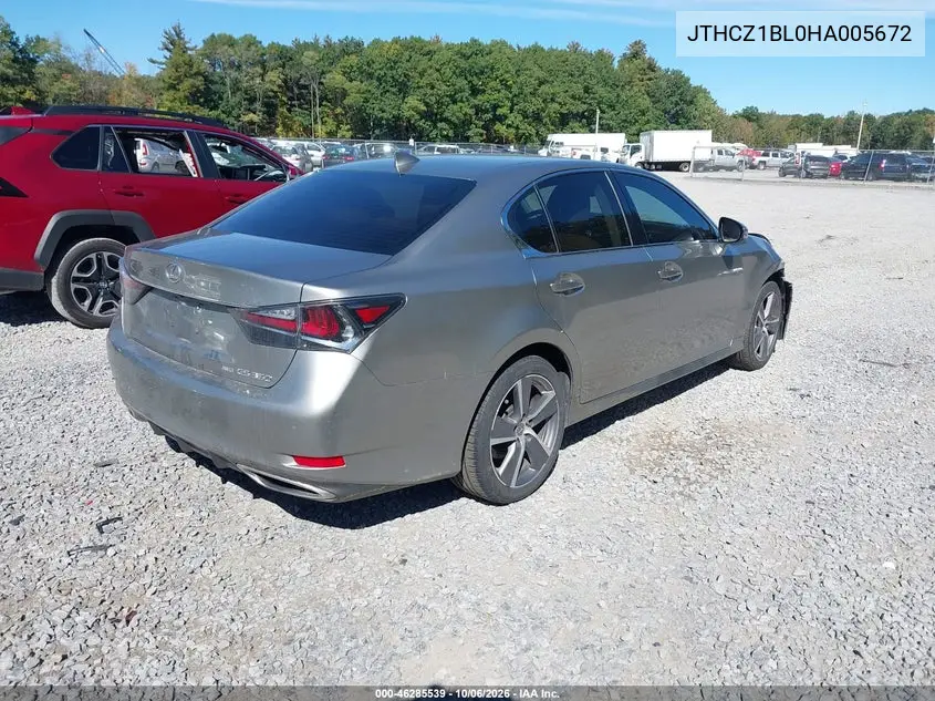 2017 LEXUS GS VIN JTHCZ1BL0HA005672 — фото 4