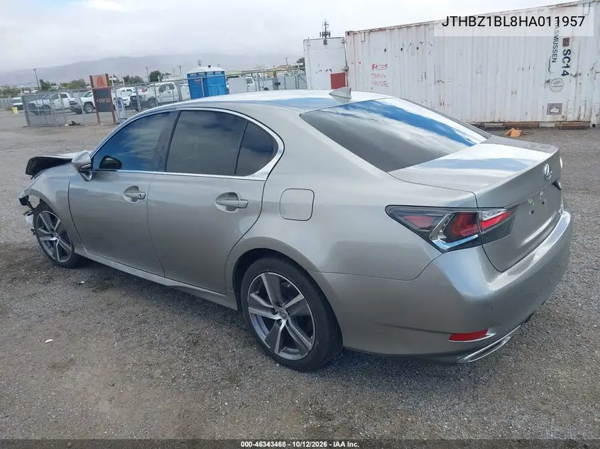 2017 LEXUS GS VIN JTHBZ1BL8HA011957 — фото 3