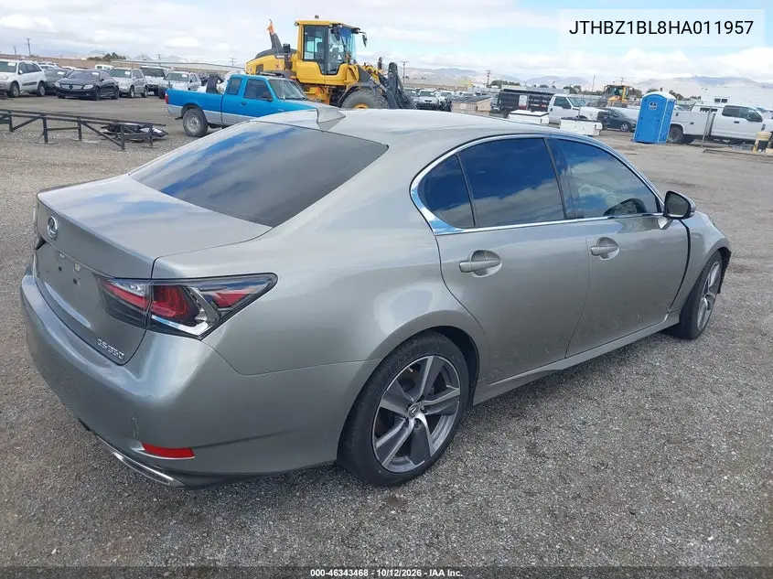 2017 LEXUS GS VIN JTHBZ1BL8HA011957 — фото 4