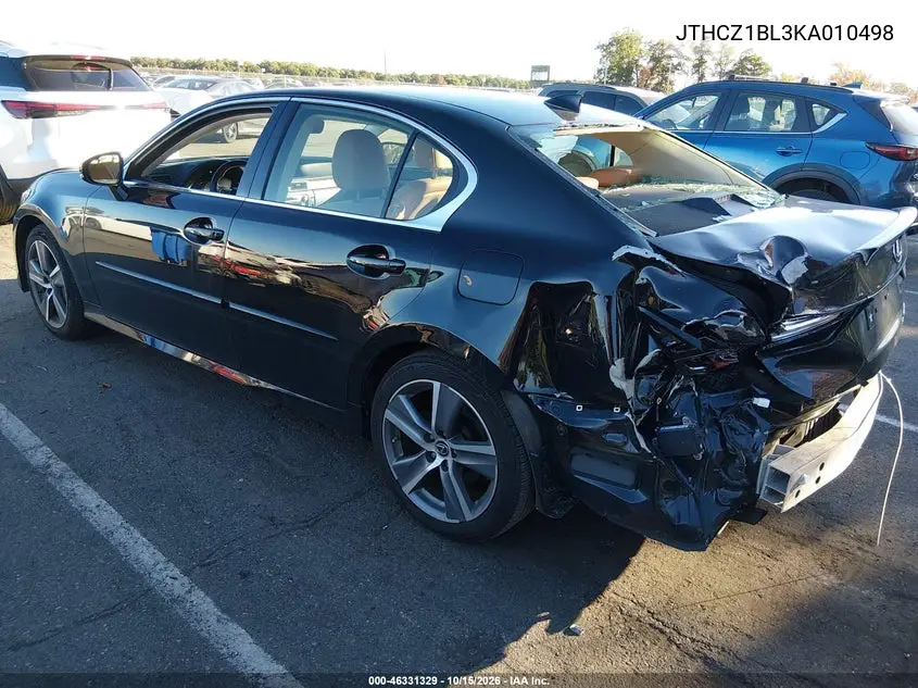 2019 LEXUS GS VIN JTHCZ1BL3KA010498 — фото 3