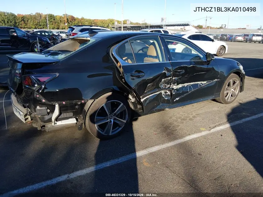 2019 LEXUS GS VIN JTHCZ1BL3KA010498 — фото 4
