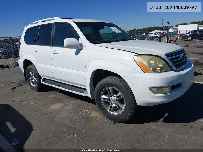 LEXUS GX 2004, VIN JTJBT20X440039797