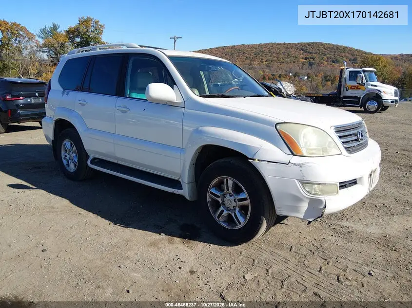 LEXUS GX 2007, VIN JTJBT20X170142681