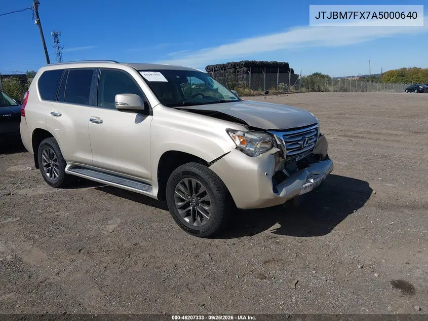 LEXUS GX 2010, VIN JTJBM7FX7A5000640