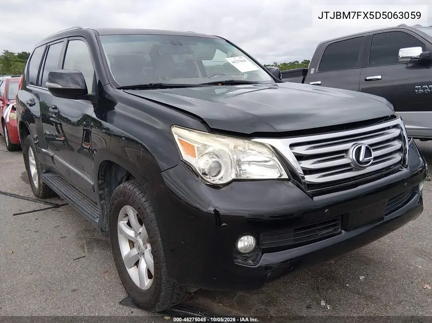 LEXUS GX 2013, VIN JTJBM7FX5D5063059