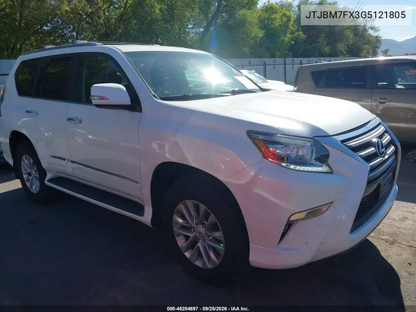 LEXUS GX 2016, VIN JTJBM7FX3G5121805
