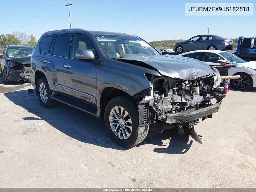 LEXUS GX 2018, VIN JTJBM7FX9J5182518