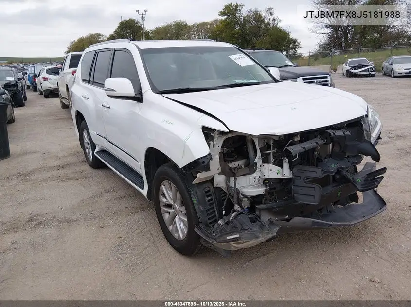 LEXUS GX 2018, VIN JTJBM7FX8J5181988
