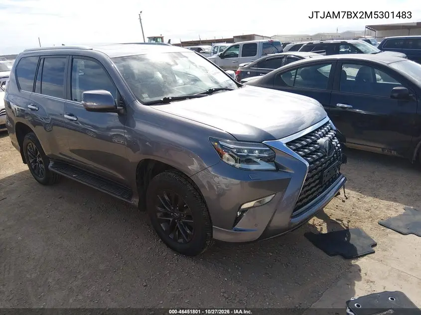 LEXUS GX 2021, VIN JTJAM7BX2M5301483