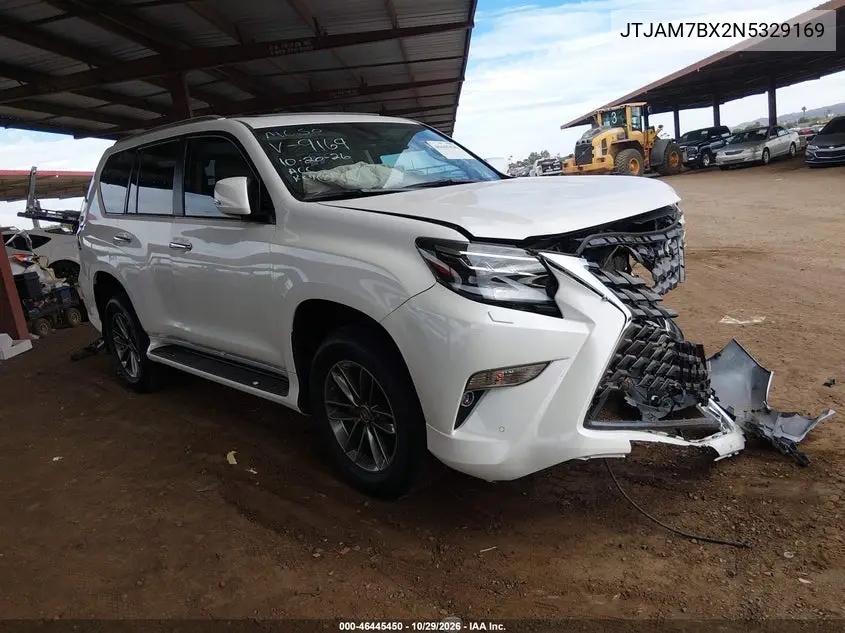 LEXUS GX 2022, VIN JTJAM7BX2N5329169