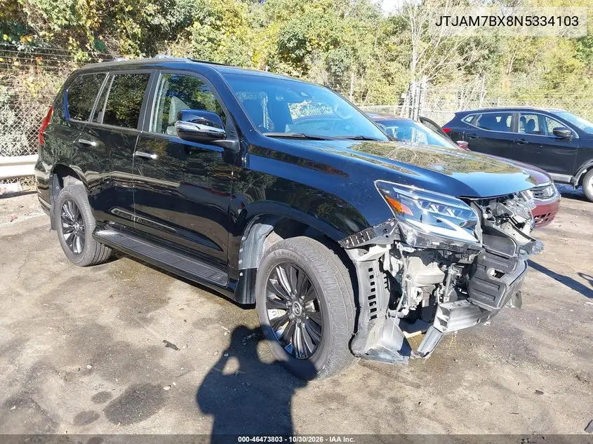 LEXUS GX 2022, VIN JTJAM7BX8N5334103