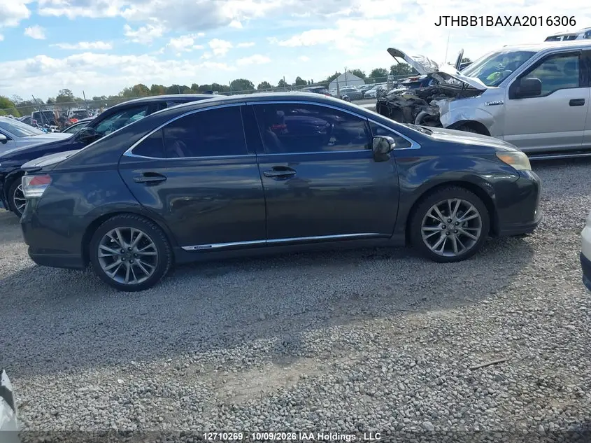 2010 LEXUS HS VIN JTHBB1BAXA2016306 — фото 13