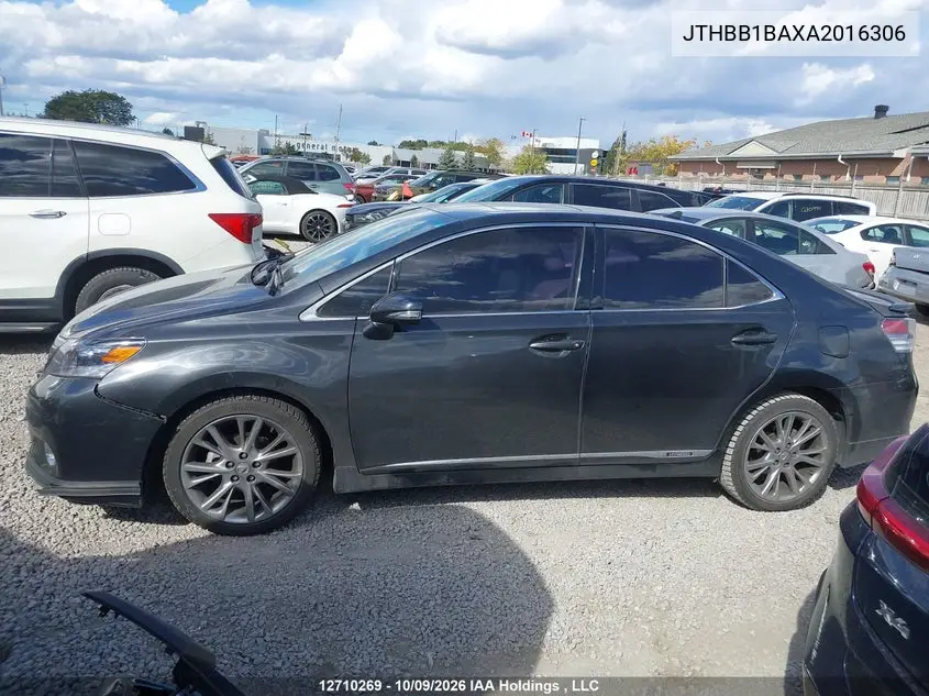 2010 LEXUS HS VIN JTHBB1BAXA2016306 — фото 14