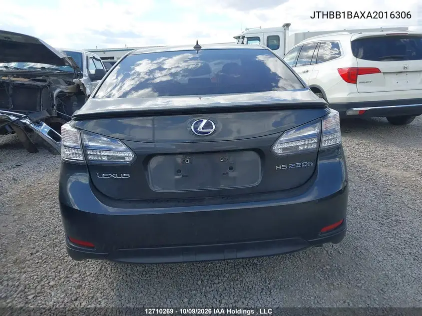 2010 LEXUS HS VIN JTHBB1BAXA2016306 — фото 16