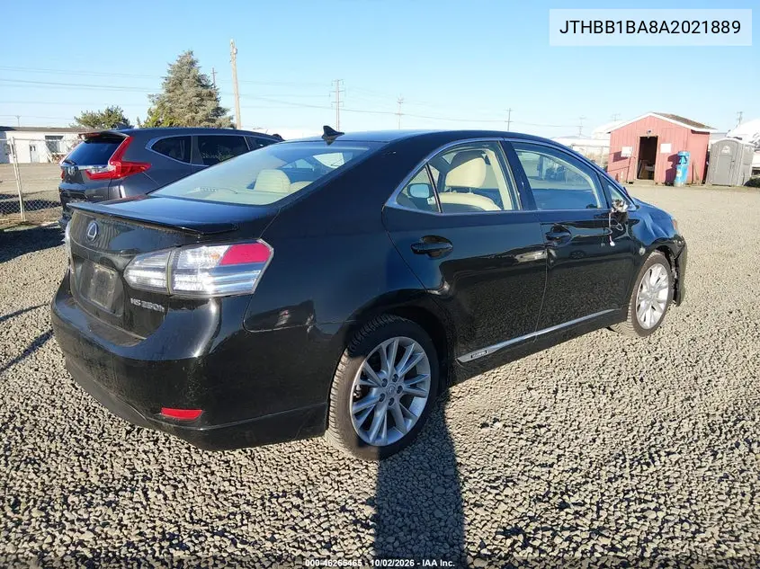2010 LEXUS HS VIN JTHBB1BA8A2021889 — фото 4