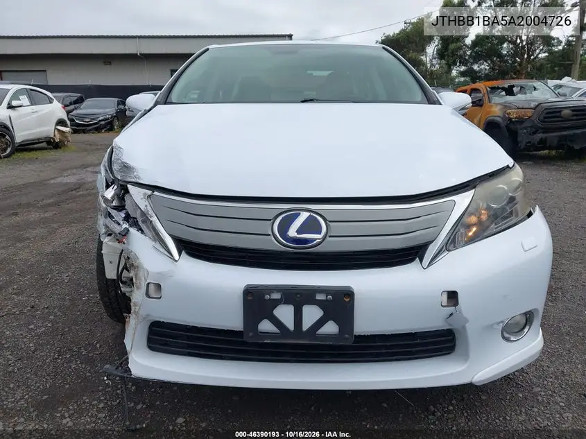 2010 LEXUS HS VIN JTHBB1BA5A2004726 — фото 12