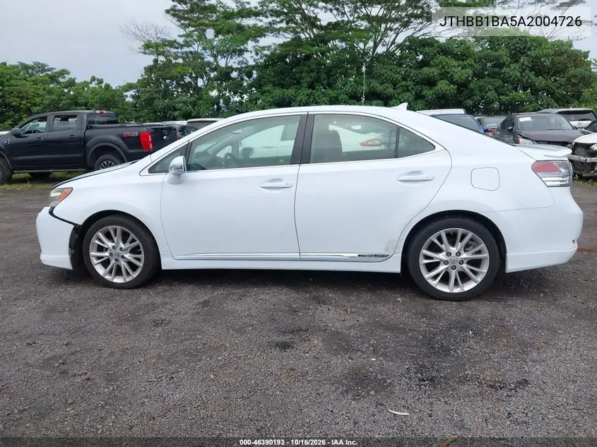 2010 LEXUS HS VIN JTHBB1BA5A2004726 — фото 14