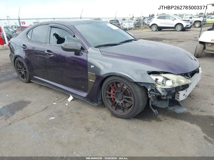 LEXUS IS F 2008, VIN JTHBP262785003371