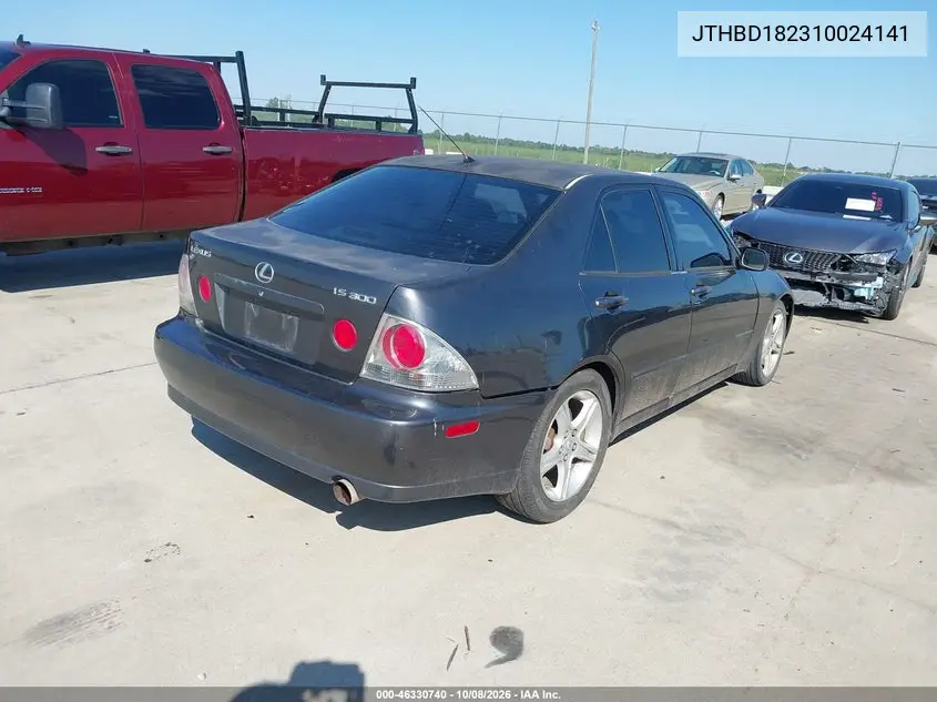 2001 LEXUS IS VIN JTHBD182310024141 — фото 4