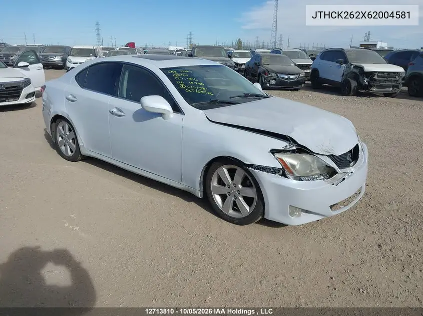 LEXUS IS 2006, VIN JTHCK262X62004581