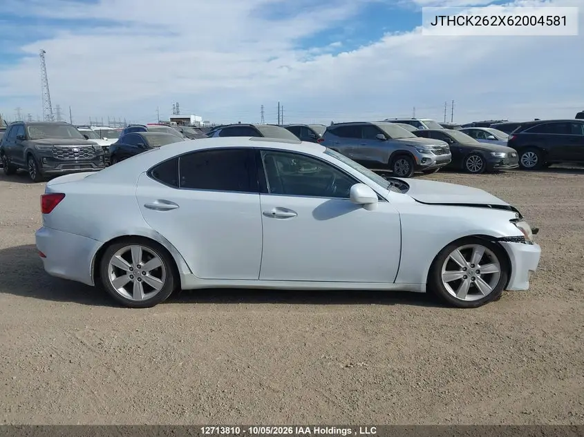 2006 LEXUS IS VIN JTHCK262X62004581 — фото 14