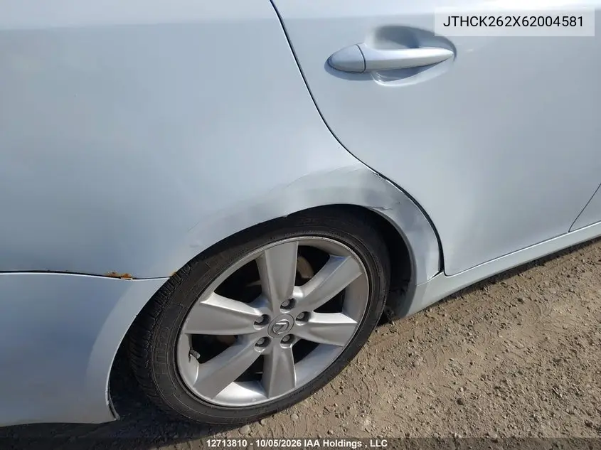 2006 LEXUS IS VIN JTHCK262X62004581 — фото 19