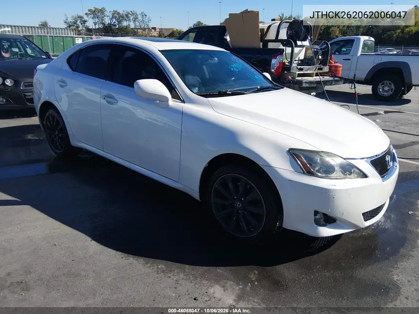 LEXUS IS 2006, VIN JTHCK262062006047