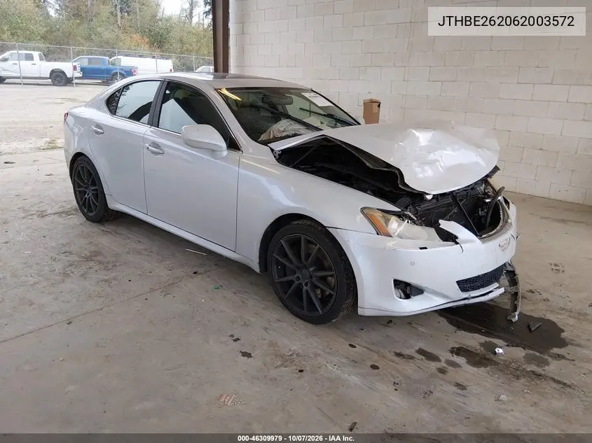 LEXUS IS 2006, VIN JTHBE262062003572