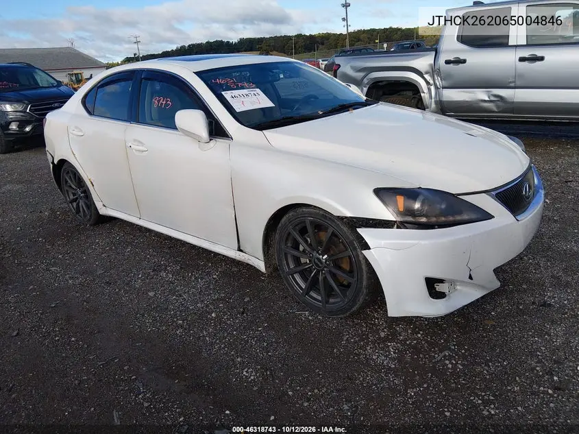 LEXUS IS 2006, VIN JTHCK262065004846