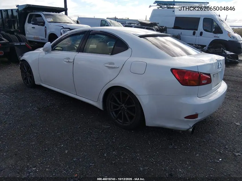 2006 LEXUS IS VIN JTHCK262065004846 — фото 3