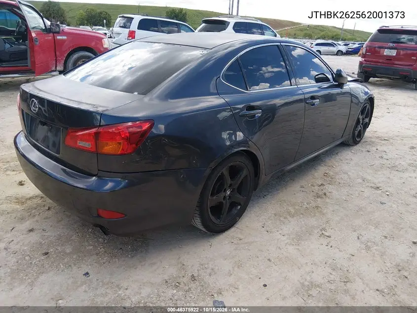2006 LEXUS IS VIN JTHBK262562001373 — фото 4
