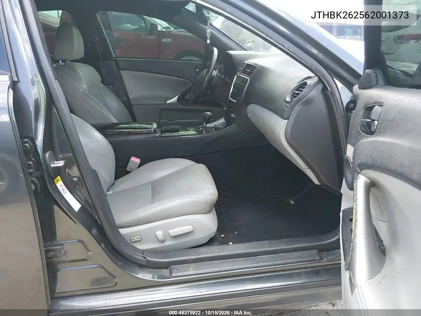 2006 LEXUS IS VIN JTHBK262562001373 — фото 5