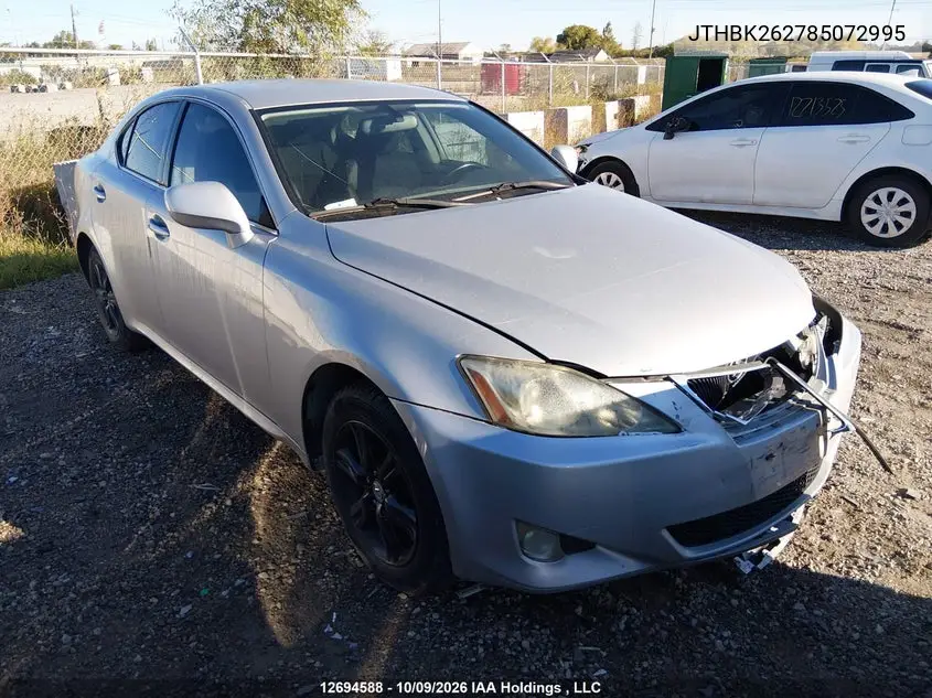 LEXUS IS 2008, VIN JTHBK262785072995
