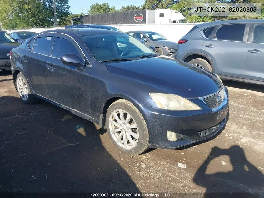 LEXUS IS 2008, VIN JTHCK262182020803