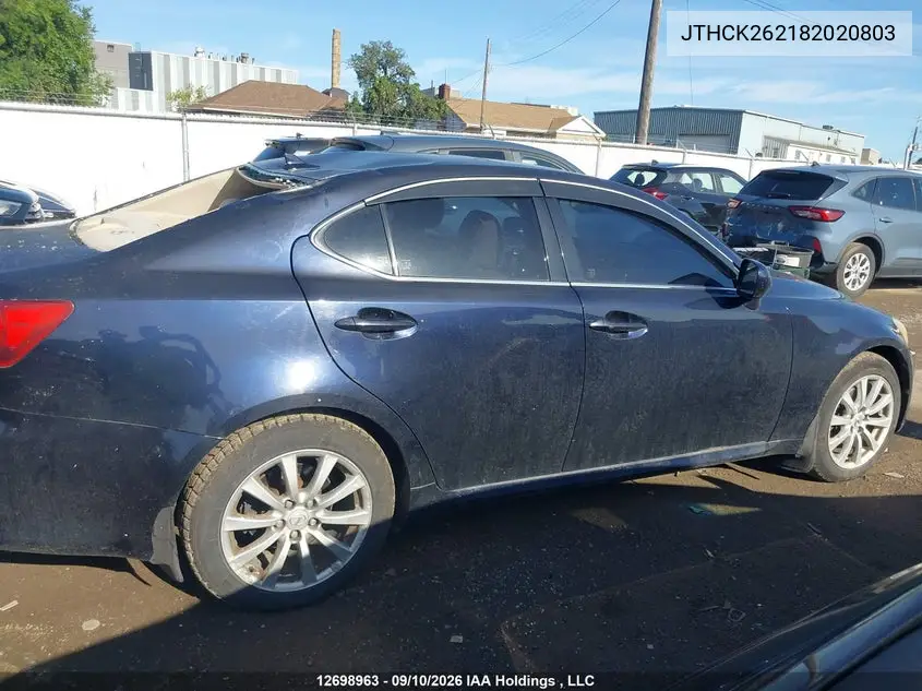 2008 LEXUS IS VIN JTHCK262182020803 — фото 13